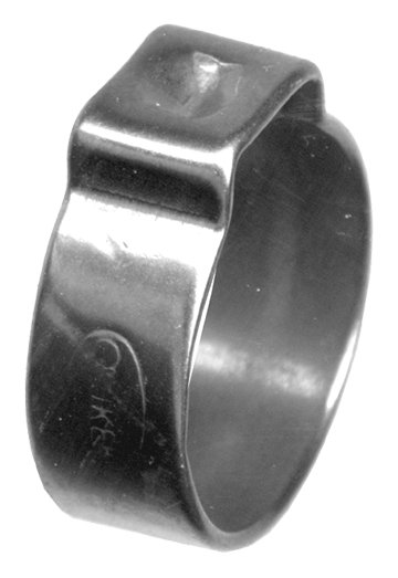 .476  - .551" (12.1 - 14.0mm) Stainless Steel One Ear Pinch Clamp  HC14-8-1/2