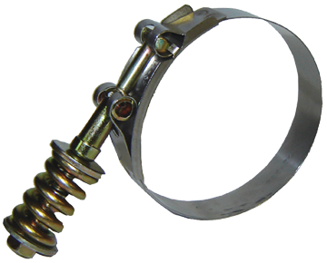 4.56 - 4.87" H/D Flex Seal T-Bolt Clamp - S/S Band - Ferrous Bolt  HC19-475