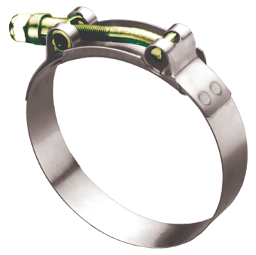 1.56 - 1.81" T-Bolt Clamp - S/S Band - Ferrous Bolt  HC3-175