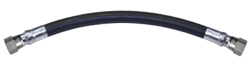 1 x 60" Female 37° JIC - Type I Nitrile Rubber Natural Gas Hose Assembly  I16C60FJ16FJ16