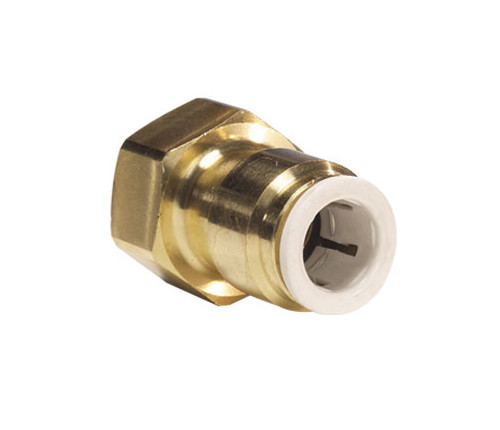 1/4 x 1/4" JG® Lead Free Brass Female SAE 45° Flare - Polypropylene CTS Connector  MI4508F4SLF