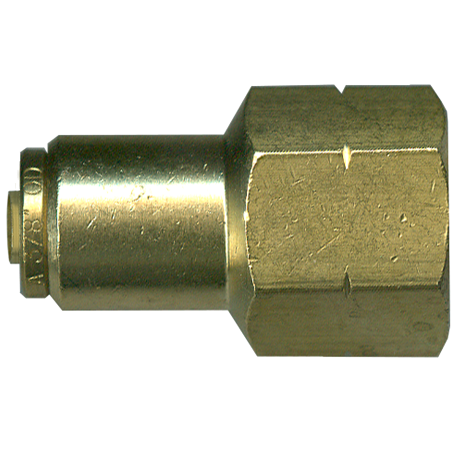 1/2 x 3/8" Brass DOT Push-To-Connect - Female NPT Connector  PC1466-8C