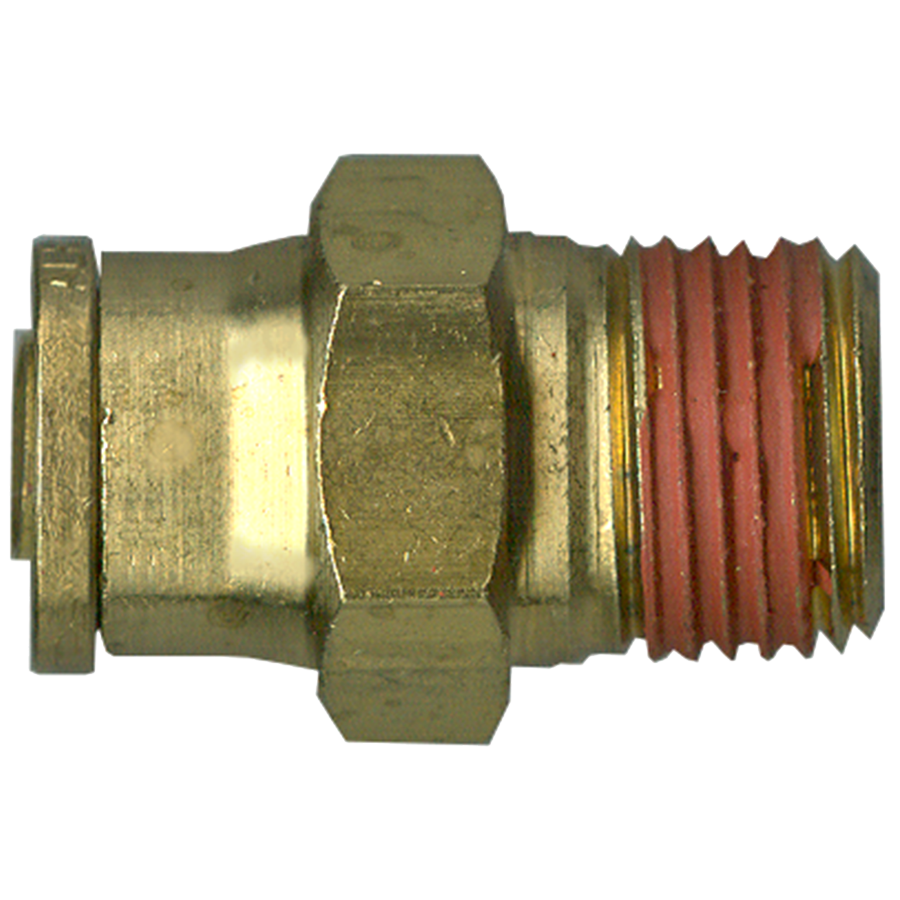 3/8 x 1/4" Brass DOT Push-To-Connect - Male NPT Connector  PC1468-6B