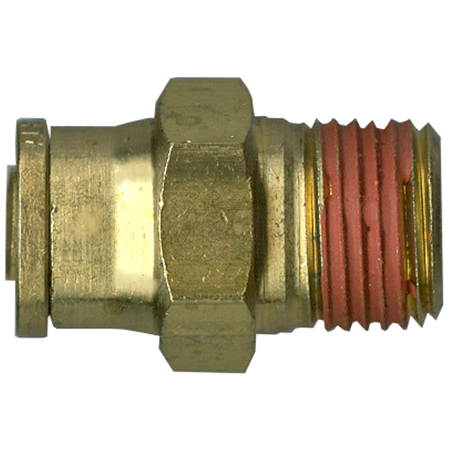 3/8 x 1/4" Brass DOT Push-To-Connect - Male NPT Long Connector  PC1468L-6B