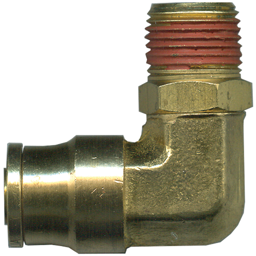 1/2 x 1/2" Brass DOT Push-To-Connect - Male NPT Swivel 90° Elbow  PC1469SW-8D