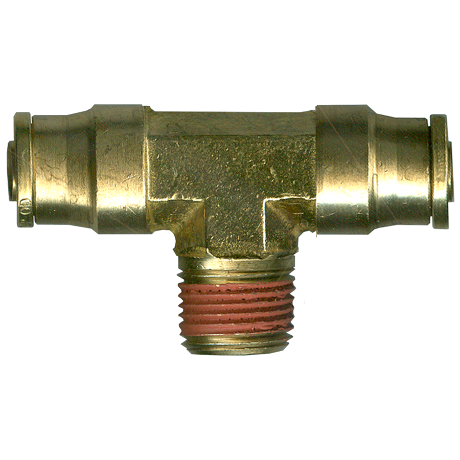 1/2 x 1/2 x 1/4" Brass DOT Push-To-Connect - Push-To-Connect - Male NPT Tee  PC1472-8B