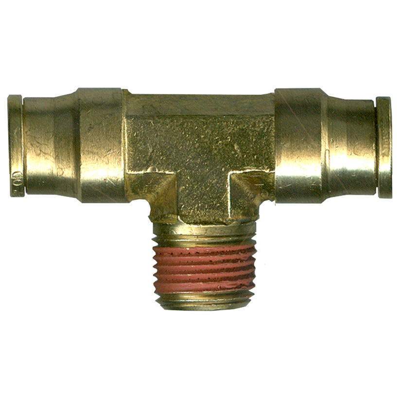 3/8 x 3/8 x 3/8" Brass Push-To-Connect - Push-To-Connect - Male NPT Tee  PC72-6C