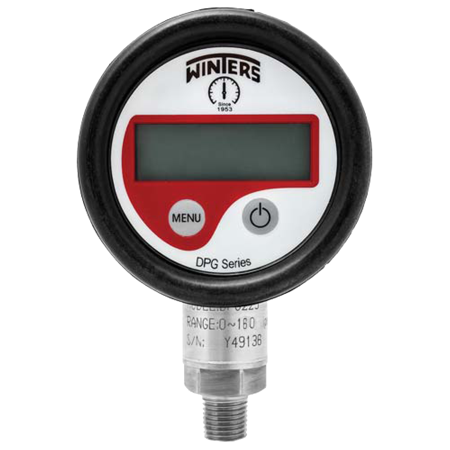 0-600 PSI  - 2-1/2" Digital LCD - Rubberized ABS Case - Stainless Stem Mount - Pressure Gauge  PG-600DS25
