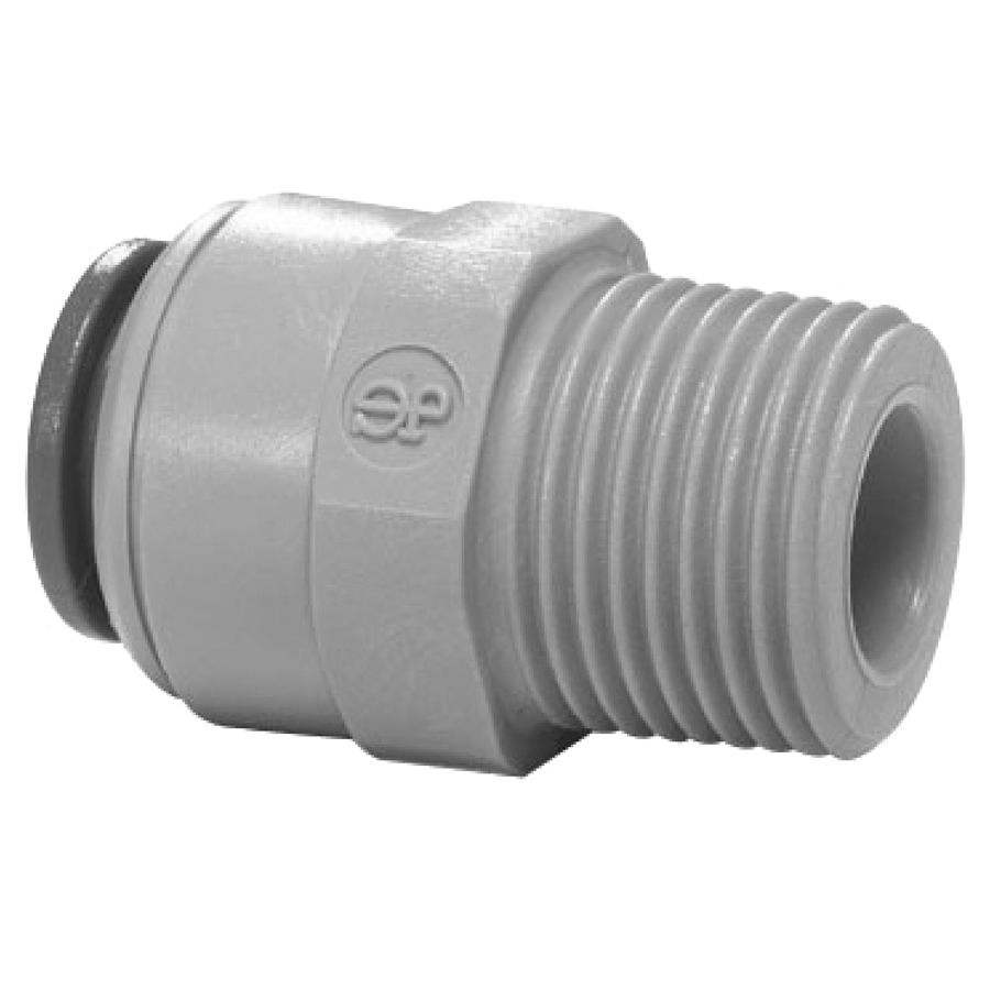 1/4 x 1/4" JG® Grey Acetal Push-To-Connect - Male NPT Connector  PI010822S