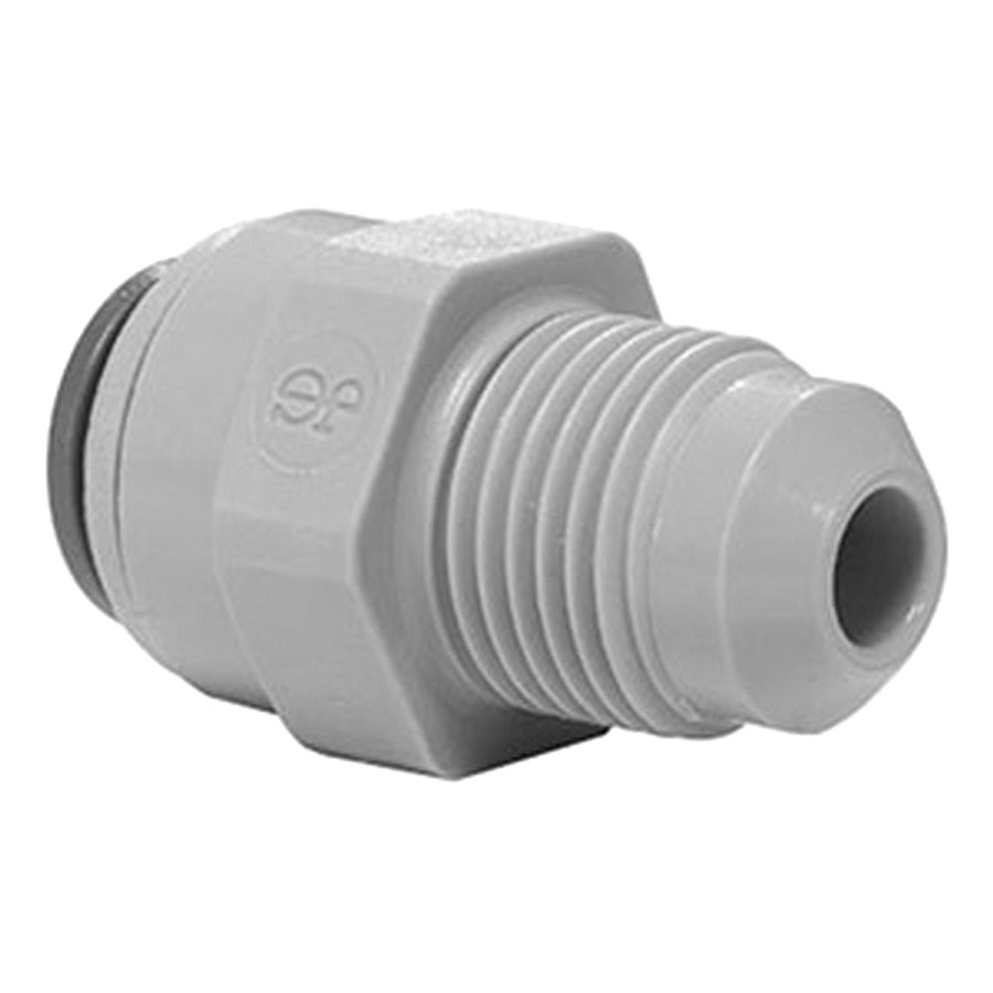 3/8 x 1/4" JG® Grey Acetal Push-To-Connect - Male 45° SAE Flare Connector  PI0112F4S