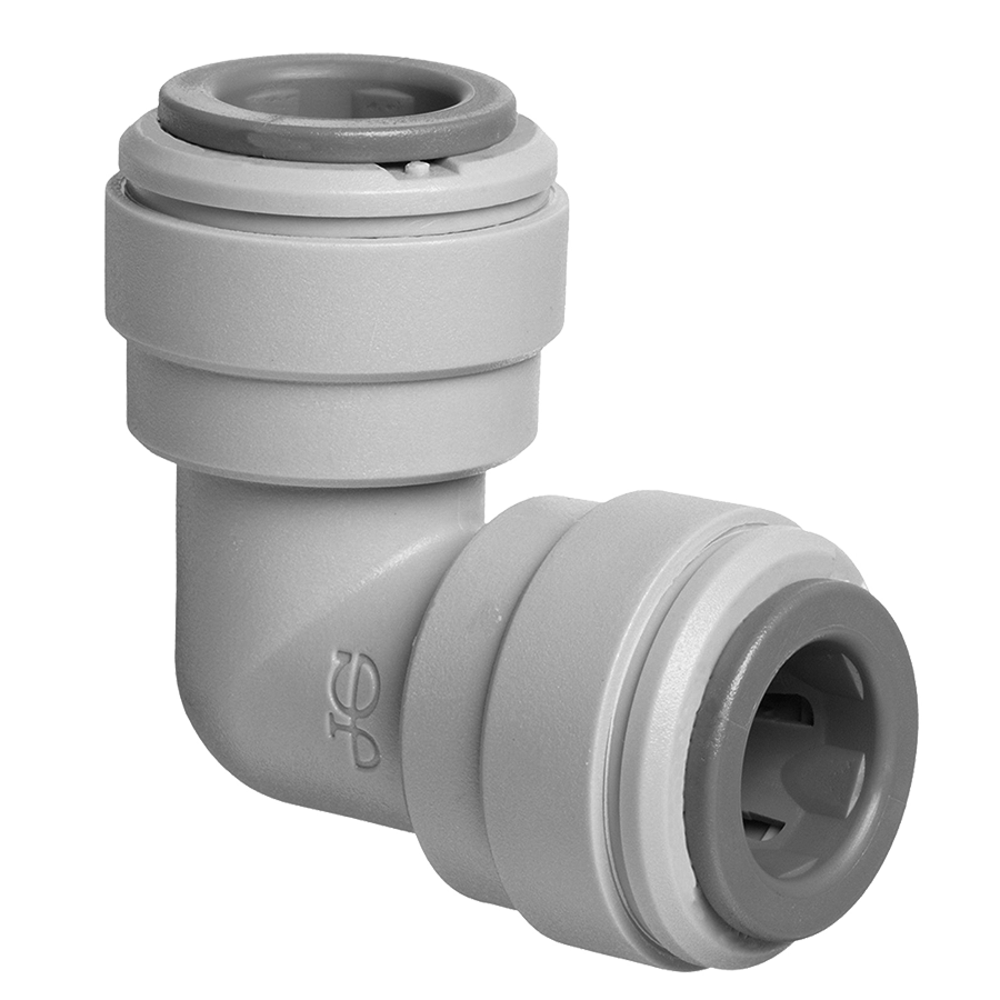 1/4" JG® Grey Acetal Push-To-Connect 90° Elbow  PI0308S