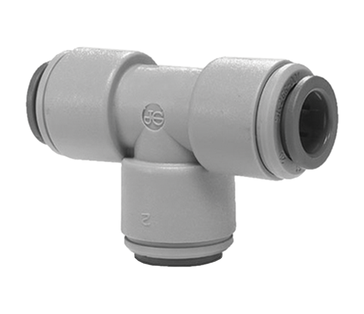 5/32" JG® Grey Acetal Push-To-Connect Tee  PM0204S