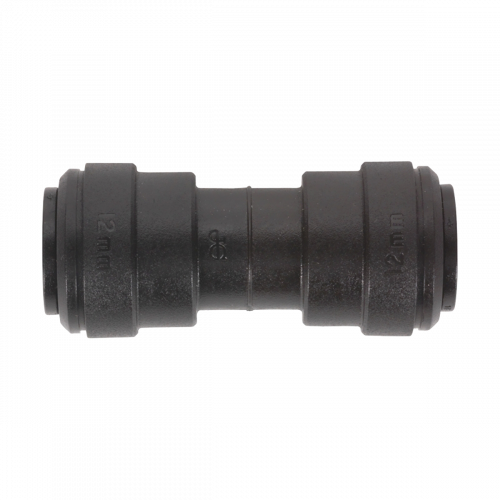 12mm JG® Black Acetal Push-To-Connect Union  PM0412E