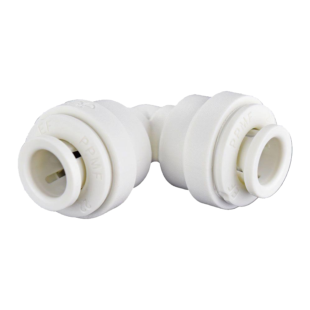 1/2" JG® White Polypropylene Push-To-Connect 90° Elbow  PP0316W
