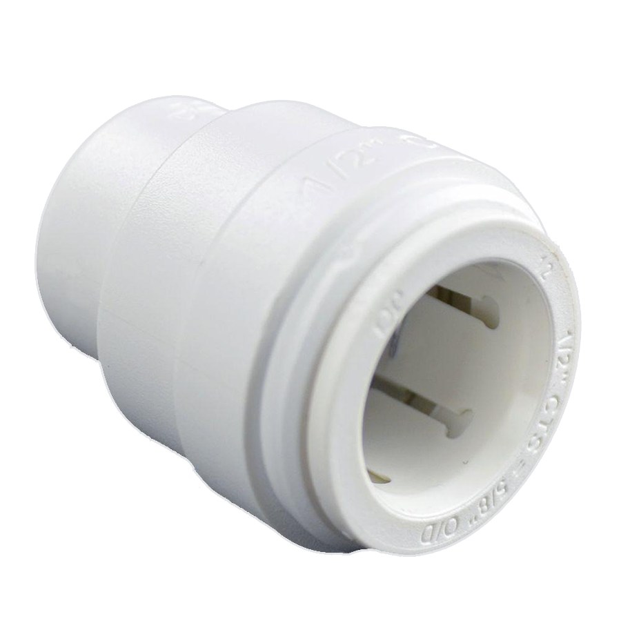1/2" JG® White Polysulfone CTS Twist Lock Sealing End Cap  PSEI4620