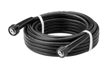 22mm-1.5 x 20' Black 4000 PSI General Purpose Karcher Swivel Pressure Wash Hose Assembly  PW2K-6-20