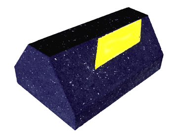 Rubber Rooftop Pipe Support Block - Recycled   QB-1