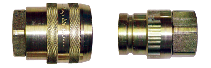 1 x 1" Steel 10,000 PSI High Pressure Flush Face Hydraulic Q/D Nipple - Female NPT  QD-71-3N16-16F