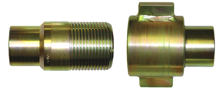 1 x 1" Steel 5,000 PSI High Pressure Thread-To-Connect Hydraulic Q/D Nipple - Female NPT  QD-75N16-16F
