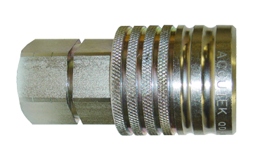 1/4 x 1/4" Steel Pioneer Agricultural Hydraulic Q/D Coupler - Female NPT  QD-AGC4-4F