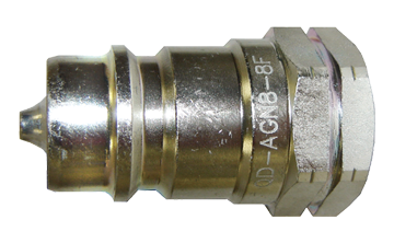 1/2 x 1/2" Steel Pioneer Agricultural Hydraulic Q/D Nipple - Female NPT  QD-AGN8-8F
