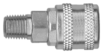 1/4 x 3/8" Steel Aro 210 Pneumatic Q/D Coupler - Male NPT  QD-AROAC4-6M
