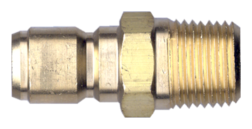 1/4 x 1/4" Brass Pressure Washer Q/D Nipple - Male NPT  QD-BSTN4-4M