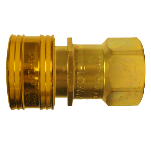 3/4 x 3/4" GAS-FLO® Brass Natural Gas Q/D Coupler - Female NPT  QD-GMC12-12F