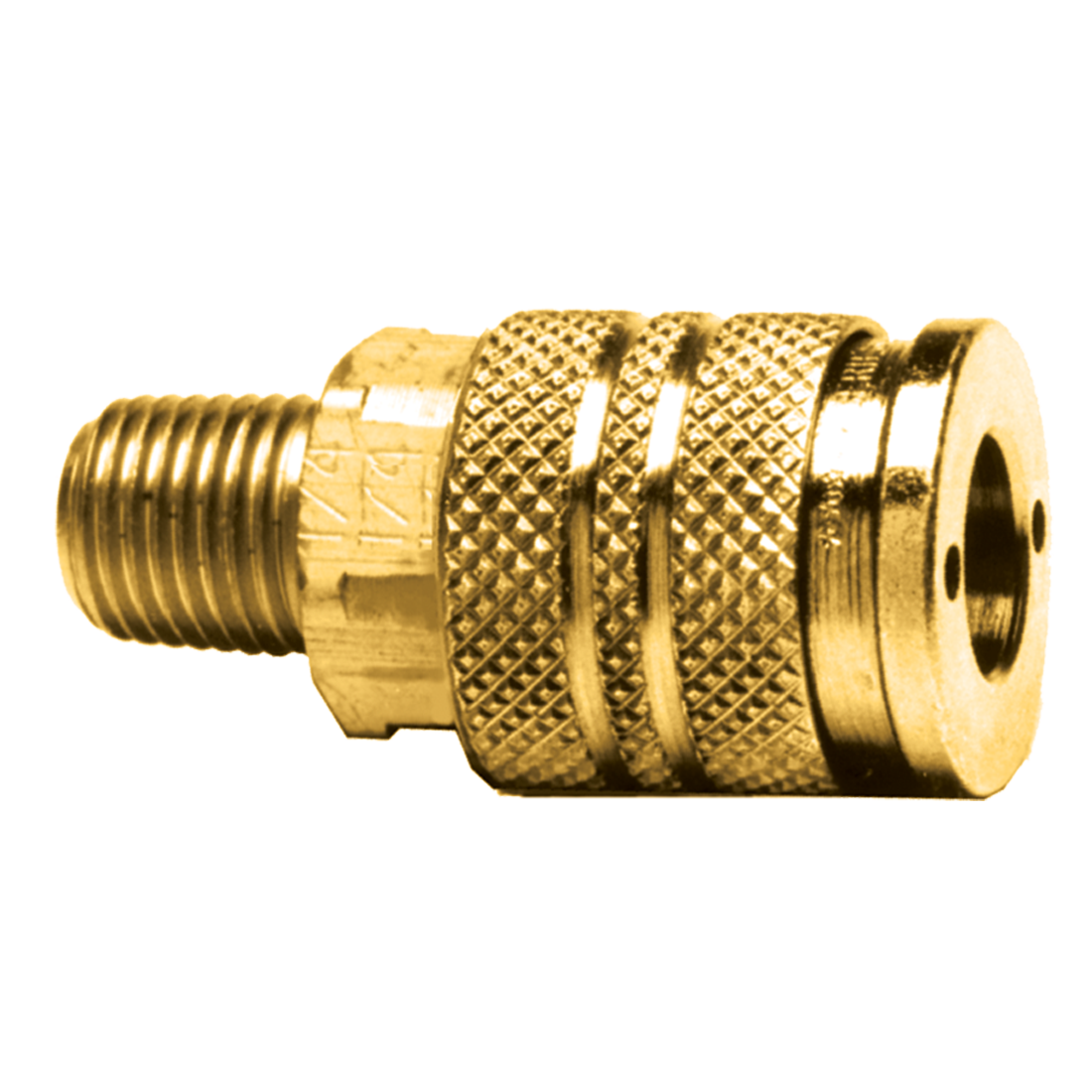 3/8 x 3/8" Steel Industrial Pneumatic Q/D Coupler - Male NPT  QD-INDAC6-6M