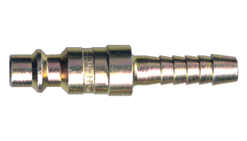 1/4 x 3/8" Steel Industrial Pneumatic Q/D Nipple - Hose Barb  QD-INDN4-6H