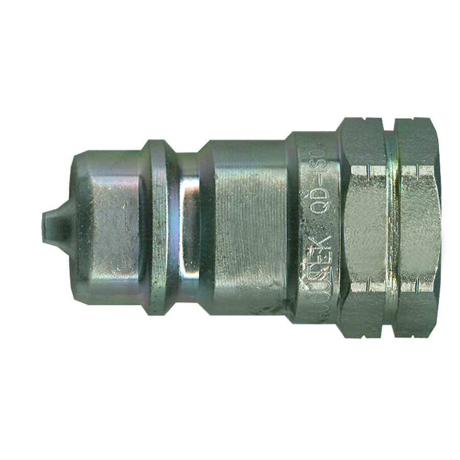 3/4 x 3/4" Steel ISO "A" Hydraulic Q/D Nipple - Female NPT  QD-ISOAN12-12F