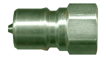 3/8 x 3/8" Steel ISO "B" Hydraulic Q/D Nipple - Female NPT  QD-ISOBN6-6F