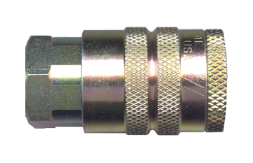 1/2 x 1/2" Steel Tru-Flate Pneumatic Q/D Coupler - Female NPT  QD-TFMC8-8F