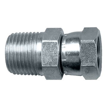 1/2 x 3/4" Steel Male NPT - Female NPSM Swivel Reducing Connector  S1120-DE