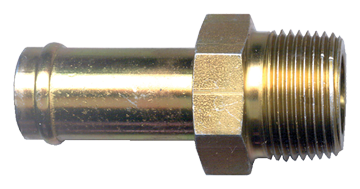 5/8 x 1/2" Steel Hose Barb - Male NPT Connector  S1125-10D