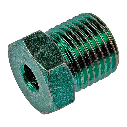 3/16" (9/16"-18) Steel Male 45° SAE Inverted Flare Increasing Nut  S141-3-9/16