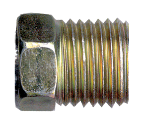 1/4" (7/16"-24) Steel Male 45° SAE Inverted Flare Nut  S141-4
