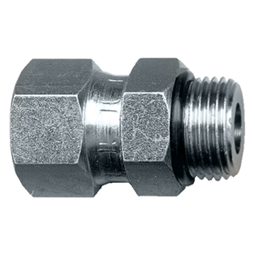 3/8 x 3/8" Steel Female 37° JIC - Male ORB Connector  S3522-6