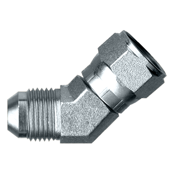 3/4 x 3/4" Steel Female 37° JIC - Male 37° JIC 45° Elbow  S3554-12