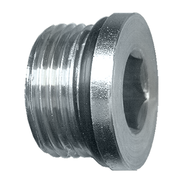 7/8"-14 Steel Male ORB Recessed Hex Sealing Plug  S3618-10