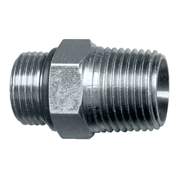 7/8"-14 x 1/2" Steel Male ORB - Male NPT Connector  S3622-10D