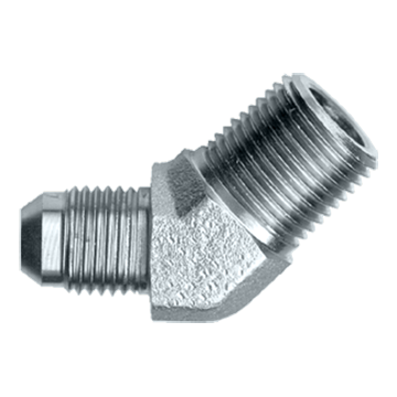 5/8 x 3/8" Steel Male 37° JIC - Male NPT 45° Elbow  S3754-10C