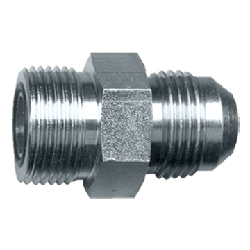1"-14 x 5/8" Steel Male ORFS - Male 37° JIC Connector  S3937-10