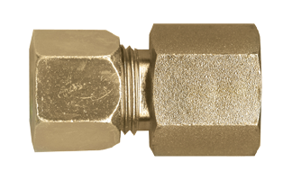 1/2 x 3/8" Steel Metal Line Compression - Female NPT Connector  S6766-8C