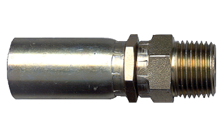 3/8 x 1/2" Weatherhead® U-Series Hose Crimp - Male NPT Swivel  SC625SW-6D