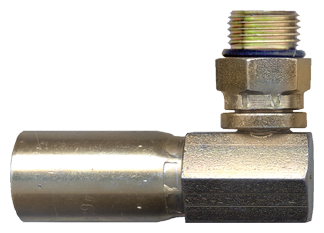 1/2 x 7/8"-14 Weatherhead® U-Series Hose Crimp - Male ORB 90° Elbow  SC636-810