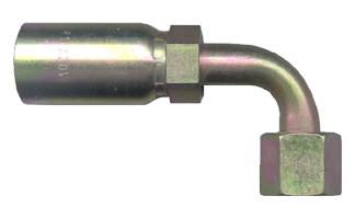 1/4 x 11/16"-16 Weatherhead® U-Series Hose Crimp - Female ORFS Swivel 90° Elbow  SC659-46