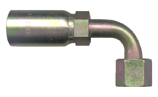 3/8 x 13/16"-16 Weatherhead® U-Series Hose Crimp - Female ORFS Swivel 90° Elbow  SC659-68