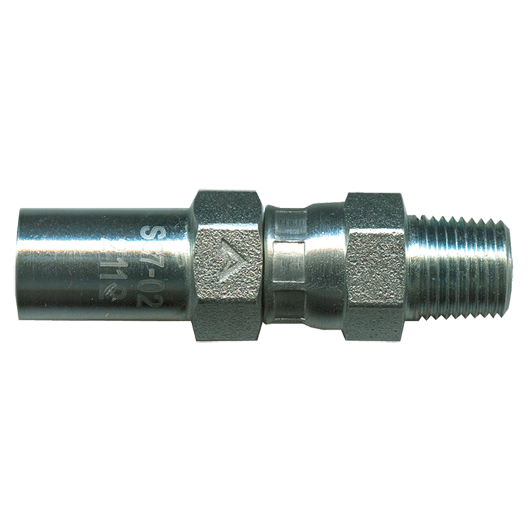 1/8 x 1/8" 100R7 Hose Crimp - Male NPT Swivel  SC725SW-2A