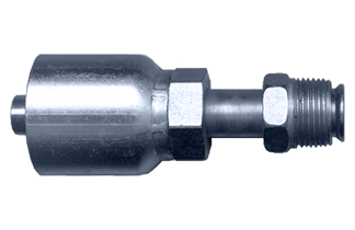 3/8 x 5/8"-18 Koman/Parker® 43 Series Hose Crimp - Male 45° SAE Inverted Flare Straight  SC935-66